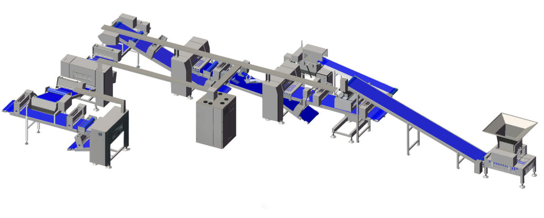 3D Rol van het Tekenings Op zwaar werk berekende Deeg, het Materiaal Modulair Ontwerp van Sheeter van het Gebakjedeeg leverancier